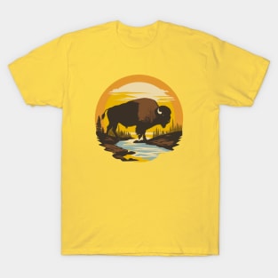 Yellowstone Bison Herd T-Shirt